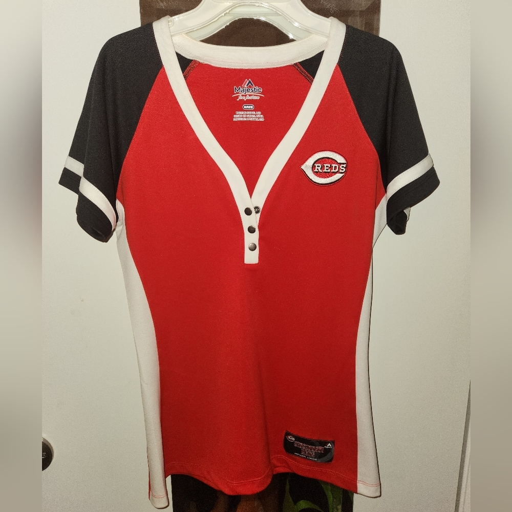 Cincinnati Reds Jersey Style Top